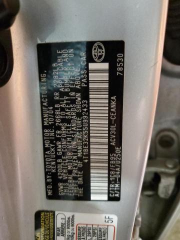 Aukcja sprzedaży 2005 Toyota Camry Le, vin: 4T1BE32K55U992433, numer aukcji: 45497014