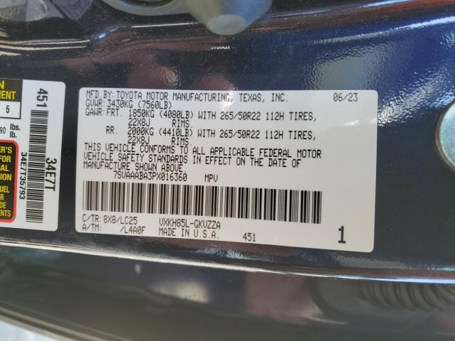 Aukcja sprzedaży 2023 Toyota Sequoia Sr5, vin: 7SVAAABA3PX016360, numer aukcji: 45163874