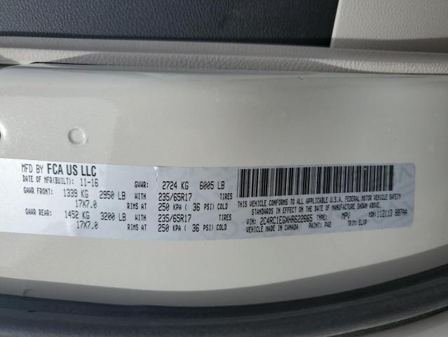 46371144 :رقم المزاد ، 2C4RC1EGXHR622665 vin ، 2017 Chrysler Pacifica Touring L Plus مزاد بيع