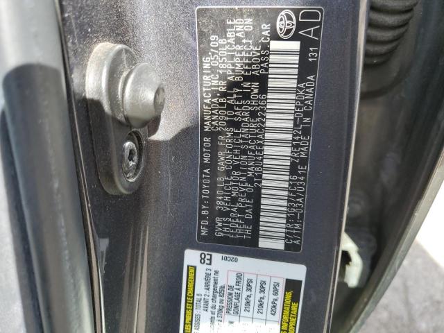 45554264 :رقم المزاد ، 2T1BU4EEXAC222366 vin ، 2010 Toyota Corolla Base مزاد بيع