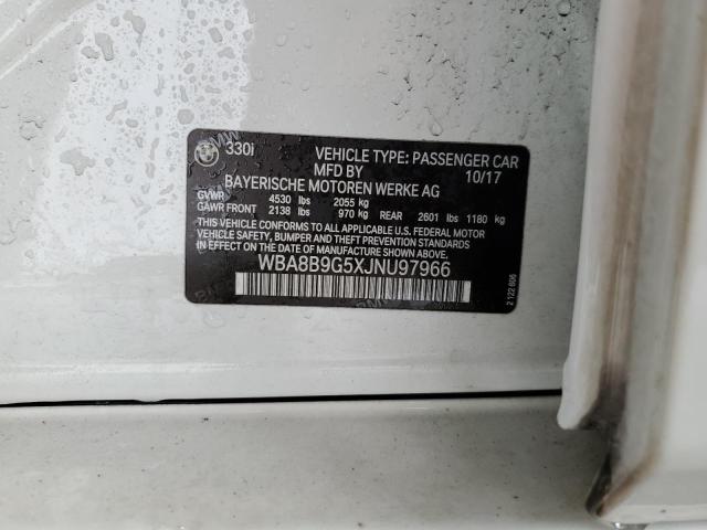 45533954 :رقم المزاد ، WBA8B9G5XJNU97966 vin ، 2018 Bmw 330 I مزاد بيع