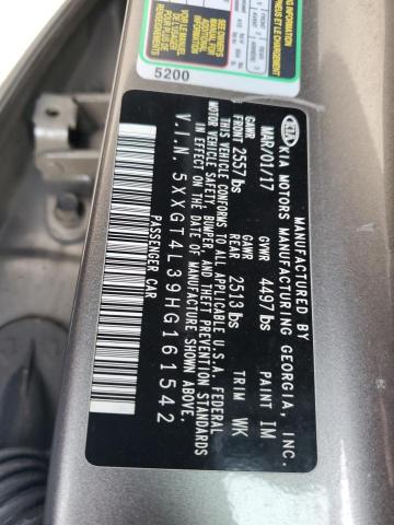 45638874 :رقم المزاد ، 5XXGT4L39HG161542 vin ، 2017 Kia Optima Lx مزاد بيع