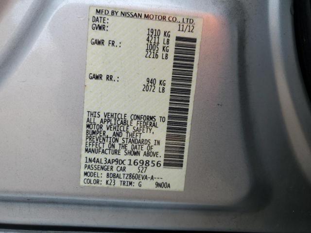 46220244 :رقم المزاد ، 1N4AL3AP9DC169856 vin ، 2013 Nissan Altima 2.5 مزاد بيع