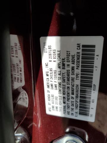 Aukcja sprzedaży 2011 Honda Accord Ex, vin: 1HGCP2F79BA088294, numer aukcji: 45482344