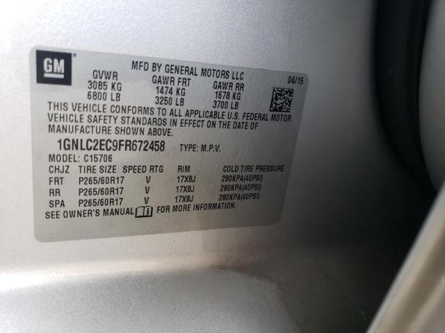Продажа на аукционе авто 2015 Chevrolet Tahoe Police, vin: 1GNLC2EC9FR672458, номер лота: 48041454