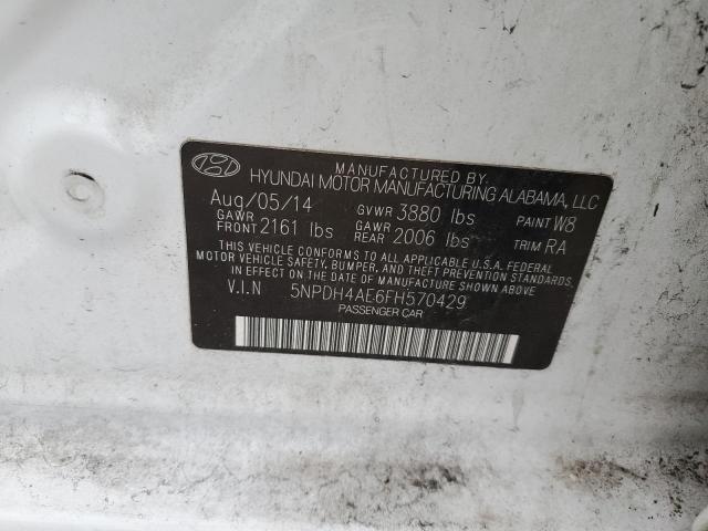 Aukcja sprzedaży 2015 Hyundai Elantra Se, vin: 5NPDH4AE6FH570429, numer aukcji: 45523004