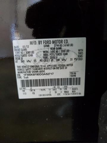 Aukcja sprzedaży 2013 Ford Explorer Limited, vin: 1FM5K8F80DGA52717, numer aukcji: 45277884