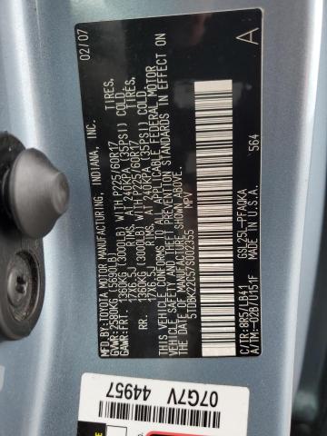 45909954 :رقم المزاد ، 5TDBK22C57S002355 vin ، 2007 Toyota Sienna Xle مزاد بيع