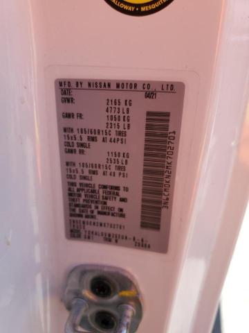 46559654 :رقم المزاد ، 3N6CM0KN2MK702701 vin ، 2021 Nissan Nv200 2.5s مزاد بيع