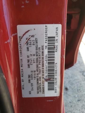 Aukcja sprzedaży 2010 Mazda 3 S, vin: JM1BL1S6XA1148384, numer aukcji: 45487094