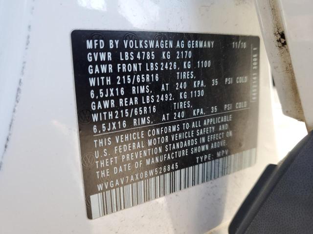 2011 Volkswagen Tiguan S მანქანა იყიდება აუქციონზე, vin: WVGAV7AX0BW526845, აუქციონის ნომერი: 46859784