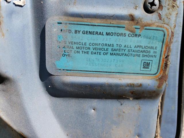 Aukcja sprzedaży 1973 Chevrolet Uk, vin: 1L47K3D237399, numer aukcji: 45375804
