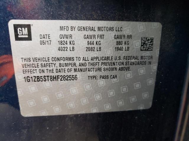 Aukcja sprzedaży 2017 Chevrolet Malibu Ls, vin: 1G1ZB5ST8HF282556, numer aukcji: 45179174