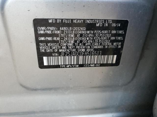 Aukcja sprzedaży 2015 Subaru Forester 2.5i Premium, vin: JF2SJAGC0FH516513, numer aukcji: 45487864