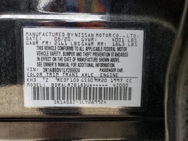 Продажа на аукционе авто 2020 Nissan Sentra Sr, vin: 3N1AB8DV1LY289924, номер лота: 47476554