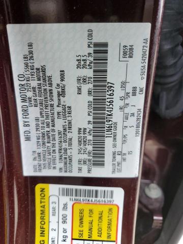 46478744 :رقم المزاد ، 1LN6L9TK4J5616397 vin ، 2018 Lincoln Continental مزاد بيع
