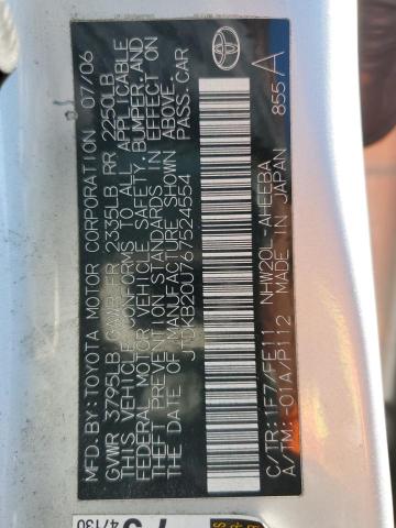 Aukcja sprzedaży 2006 Toyota Prius, vin: JTDKB20U767524554, numer aukcji: 46684844