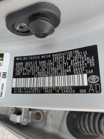 Aukcja sprzedaży 2016 Toyota Corolla L, vin: 2T1BURHE4GC522664, numer aukcji: 47925544