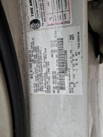 Aukcja sprzedaży 2012 Ford Fusion, vin: 3FAHP0JA3CR332840, numer aukcji: 46840384