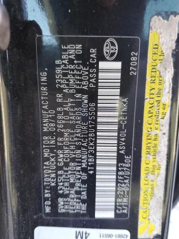 45468754 :رقم المزاد ، 4T1BF3EK2BU175506 vin ، 2011 Toyota Camry Base مزاد بيع