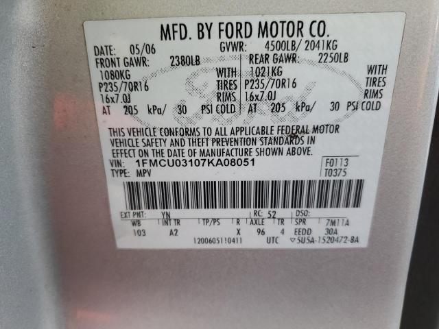 Aukcja sprzedaży 2007 Ford Escape Xlt, vin: 1FMCU03107KA08051, numer aukcji: 45499934