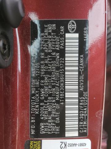 Aukcja sprzedaży 2006 Toyota Camry Le, vin: 4T1BE30K96U151722, numer aukcji: 45523974