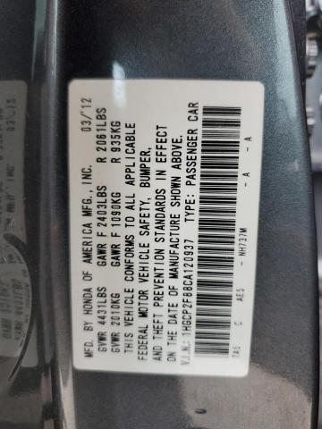 Aukcja sprzedaży 2012 Honda Accord Exl, vin: 1HGCP2F88CA120937, numer aukcji: 45564854