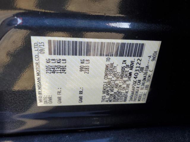 Aukcja sprzedaży 2016 Nissan Maxima 3.5s, vin: 1N4AA6AP2GC403122, numer aukcji: 47107314