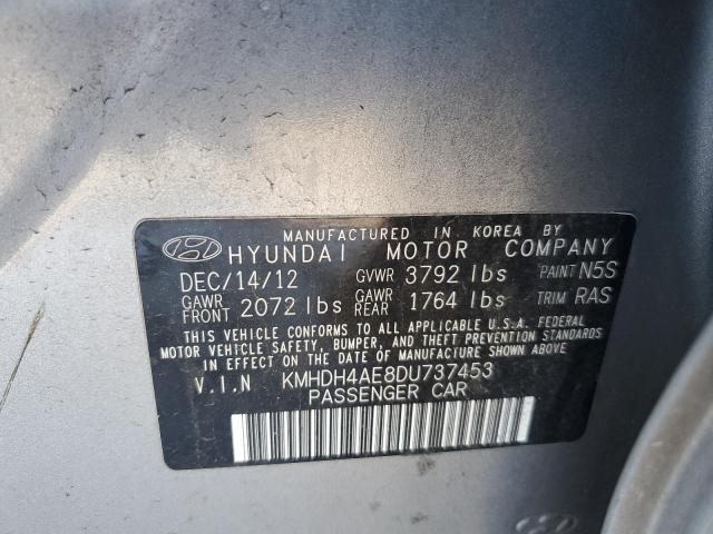 46431534 :رقم المزاد ، KMHDH4AE8DU737453 vin ، 2013 Hyundai Elantra Gls مزاد بيع
