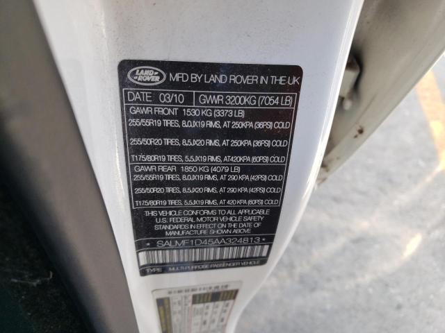Продажа на аукционе авто 2010 Land Rover Range Rover Hse Luxury, vin: SALMF1D45AA324813, номер лота: 47314954