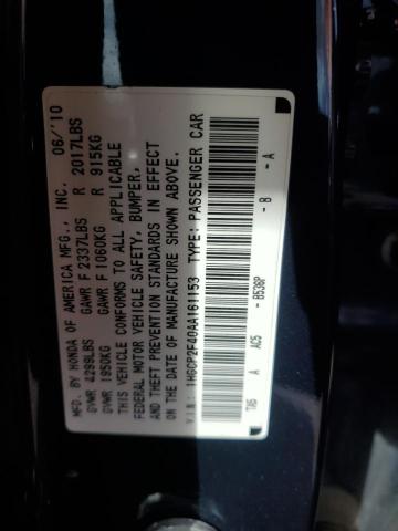 Aukcja sprzedaży 2010 Honda Accord Lxp, vin: 1HGCP2F40AA161153, numer aukcji: 45538784
