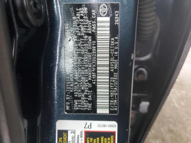 Aukcja sprzedaży 2013 Toyota Camry L, vin: 4T1BF1FK3DU299810, numer aukcji: 45296904