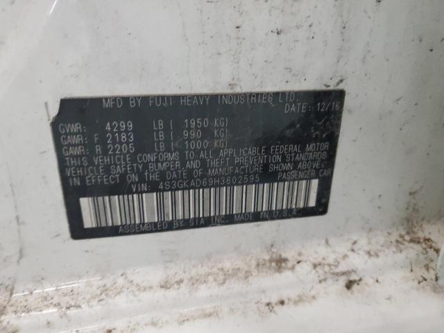 46922494 :رقم المزاد ، 4S3GKAD69H3602595 vin ، 2017 Subaru Impreza Premium Plus مزاد بيع