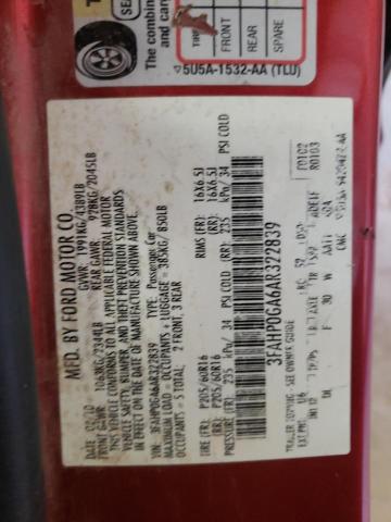 Aukcja sprzedaży 2010 Ford Fusion S, vin: 3FAHP0GA6AR322839, numer aukcji: 45465084