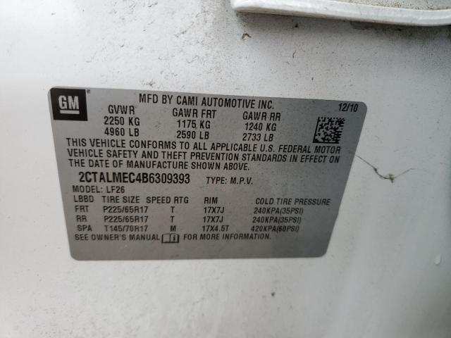 Aukcja sprzedaży 2011 Gmc Terrain Sle, vin: 2CTALMEC4B6309393, numer aukcji: 45242534