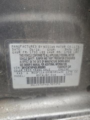 Aukcja sprzedaży 2016 Nissan Versa S, vin: 3N1CN7AP4GL909393, numer aukcji: 45441134