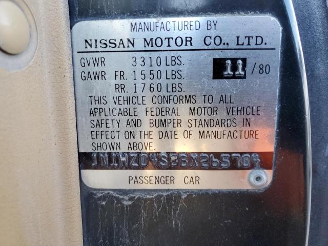 Продажа на аукционе авто 1981 Datsun 280zx, vin: JN1HZ04S8BX265704, номер лота: 46013334