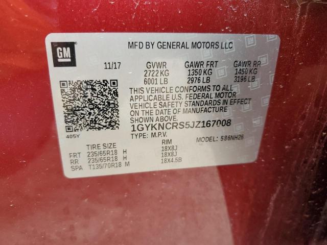 Aukcja sprzedaży 2018 Cadillac Xt5 Luxury, vin: 1GYKNCRS5JZ167008, numer aukcji: 45463794