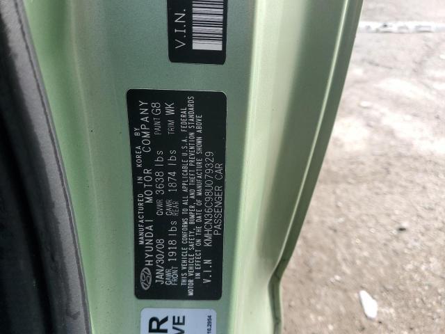 Aukcja sprzedaży 2008 Hyundai Accent Se, vin: KMHCN36C98U079329, numer aukcji: 44984714