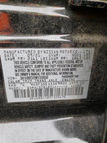 Aukcja sprzedaży 2021 Nissan Sentra Sv, vin: 3N1AB8CV2MY328698, numer aukcji: 45023374