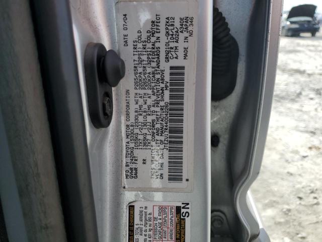 Aukcja sprzedaży 2004 Toyota 4runner Limited, vin: JTEZU17R440042260, numer aukcji: 45440824