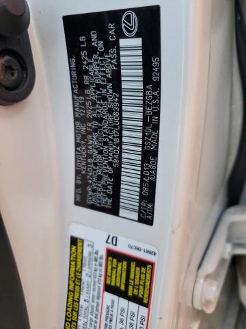 Aukcja sprzedaży 2020 Lexus Es 350, vin: 58ADZ1B17LU063942, numer aukcji: 45320234