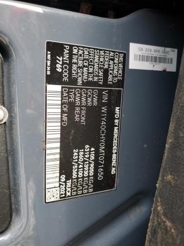Продажа на аукционе авто 2021 Mercedes-benz Sprinter 2500, vin: W1Y40CHY0MT071650, номер лота: 45298614