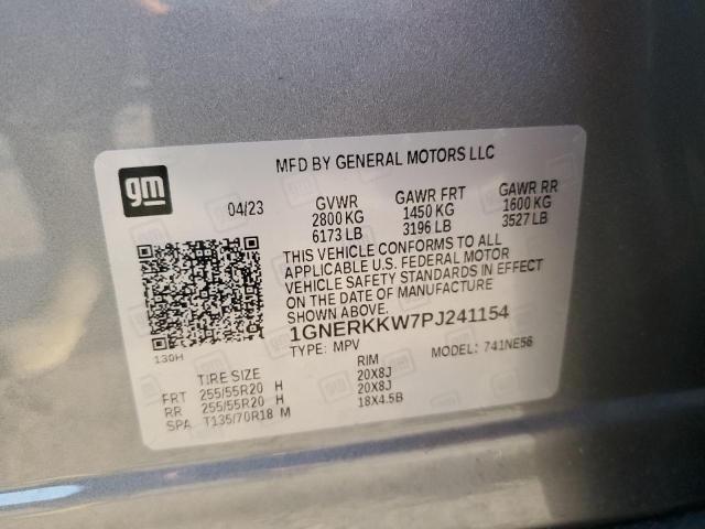 Aukcja sprzedaży 2023 Chevrolet Traverse Premier, vin: 1GNERKKW7PJ241154, numer aukcji: 45511914