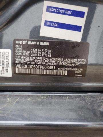 47895824 :رقم المزاد ، WBS3C9C50FP803481 vin ، 2015 Bmw M3 مزاد بيع