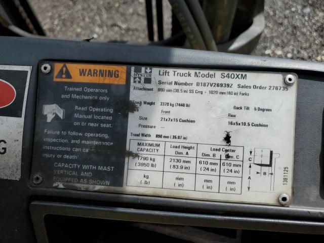 2002 Hyst Forklift მანქანა იყიდება აუქციონზე, vin: D187V26939Z, აუქციონის ნომერი: 47207034