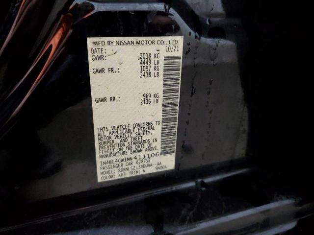 Aukcja sprzedaży 2021 Nissan Altima Sr, vin: 1N4BL4CW1MN411106, numer aukcji: 45533904