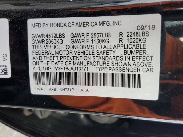 Aukcja sprzedaży 2018 Honda Accord Hybrid, vin: 1HGCV3F18JA013771, numer aukcji: 44740264