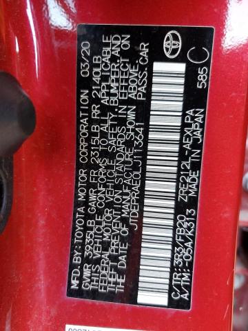 48722324 :رقم المزاد ، JTDEPRAE0LJ113641 vin ، 2020 Toyota Corolla Le مزاد بيع