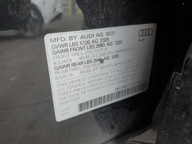 Продажа на аукционе авто 2021 Audi Q3, vin: WA1DECF3XM1086126, номер лота: 50450425
